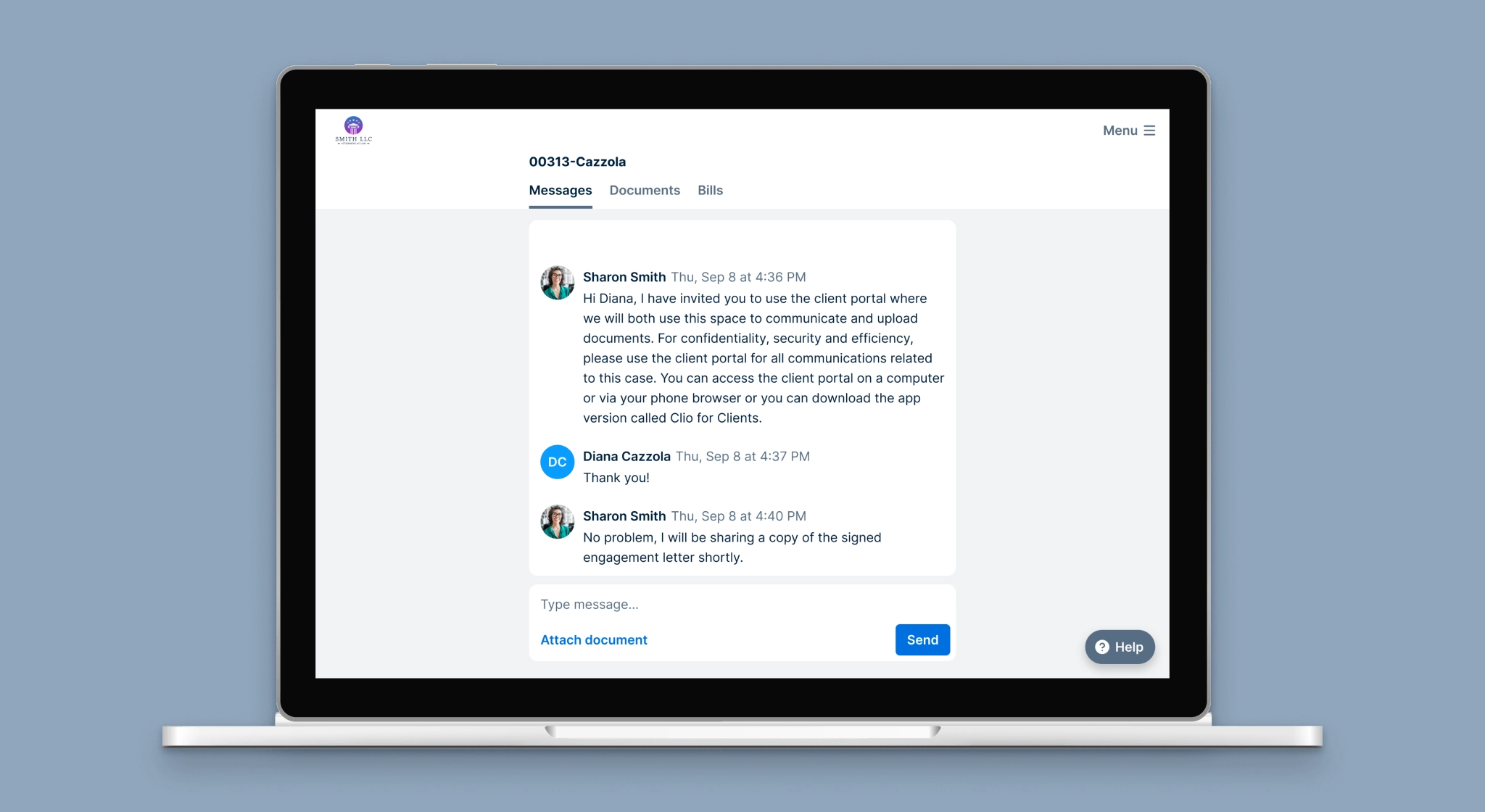 Clio for clients mobile app image