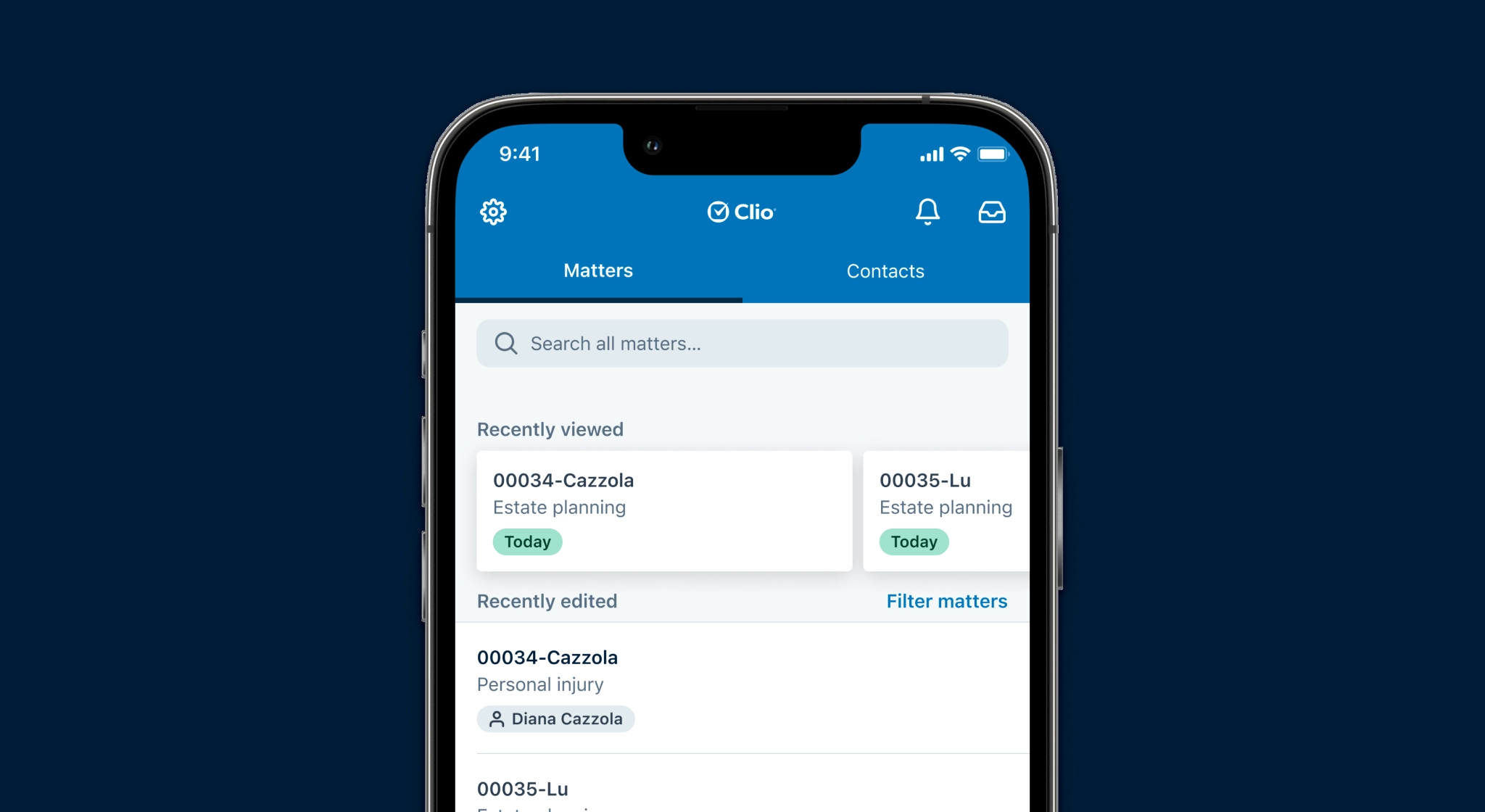 Clio For Lawfirms and Lawyers App Image